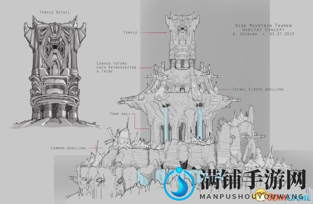 《魔兽军团再临》至高岭设计图 萨满教气息浓郁