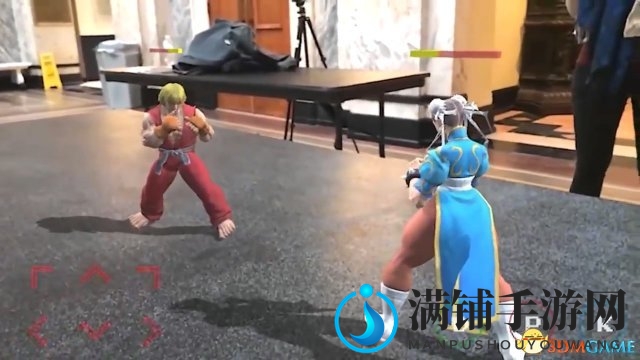 技术宅制作AR版《街霸2》 街头实景格斗还能拆车