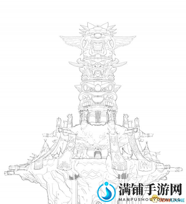 《魔兽军团再临》至高岭设计图 萨满教气息浓郁