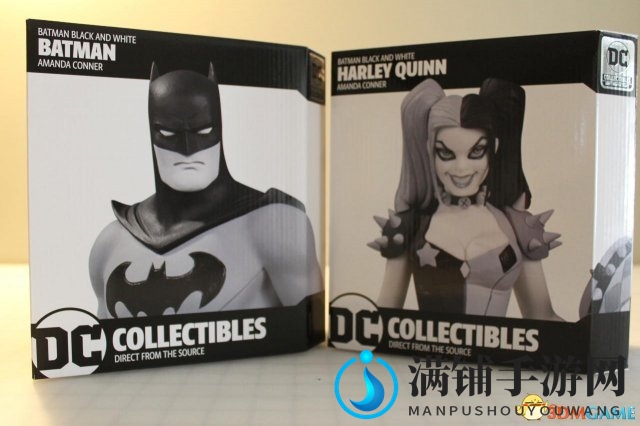 DC漫画新品手办亮相，黑白配蝙蝠侠与哈利奎因共舞