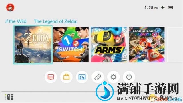 Switch主菜单UI曝光 支持快速游戏和飞机模式