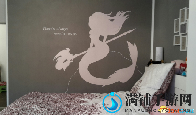 女LOLer晒卧室自制娜美墙纸获官方点赞 效果太棒