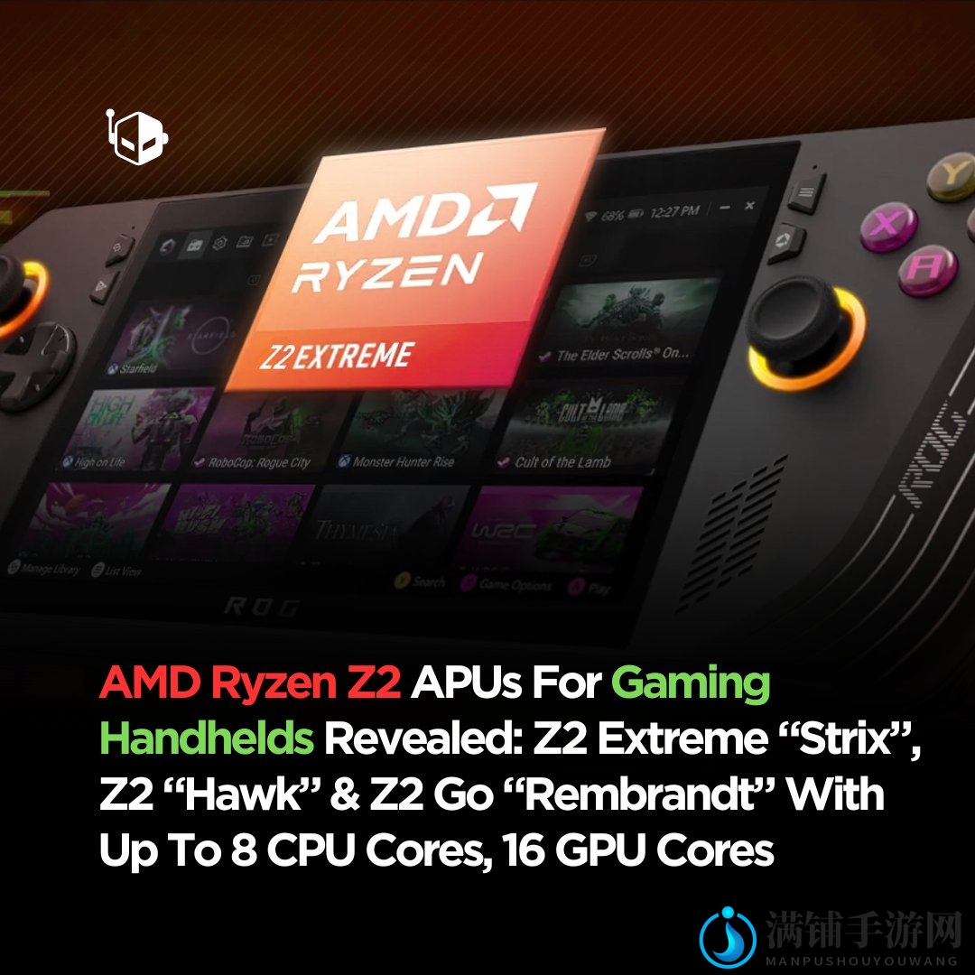 AMD发布最强掌上游戏PC芯片组：Zen 2 Extreme