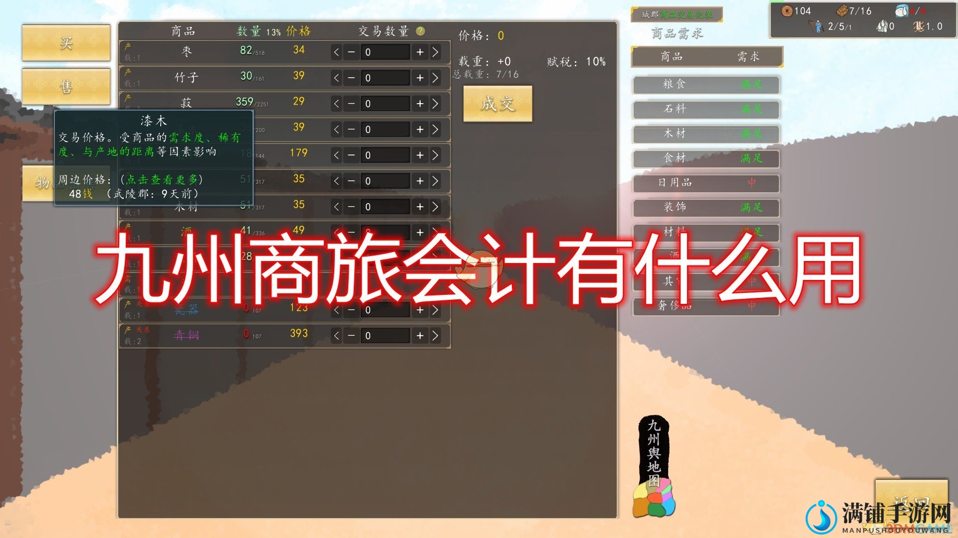 《九州：商旅》财务功能与效益解析
