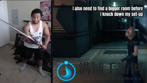 玩家自制破坏剑手柄游玩FF7 效果很中二