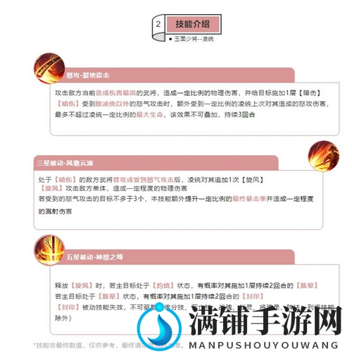 三国志幻想大陆凌统技能强度分析介绍