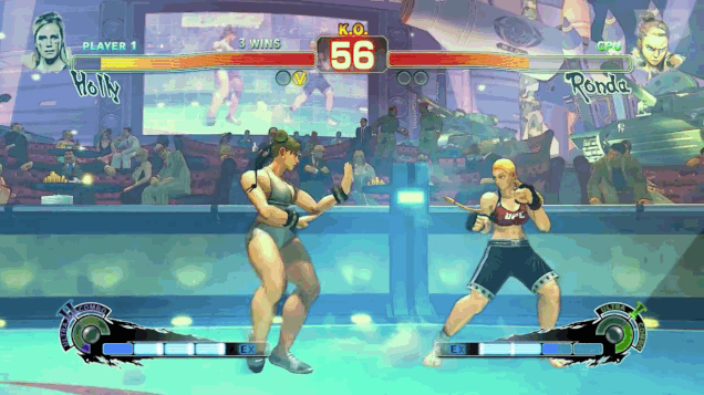 UFC女子激战正酣，《街头霸王5》龙达与霍莉巅峰对决