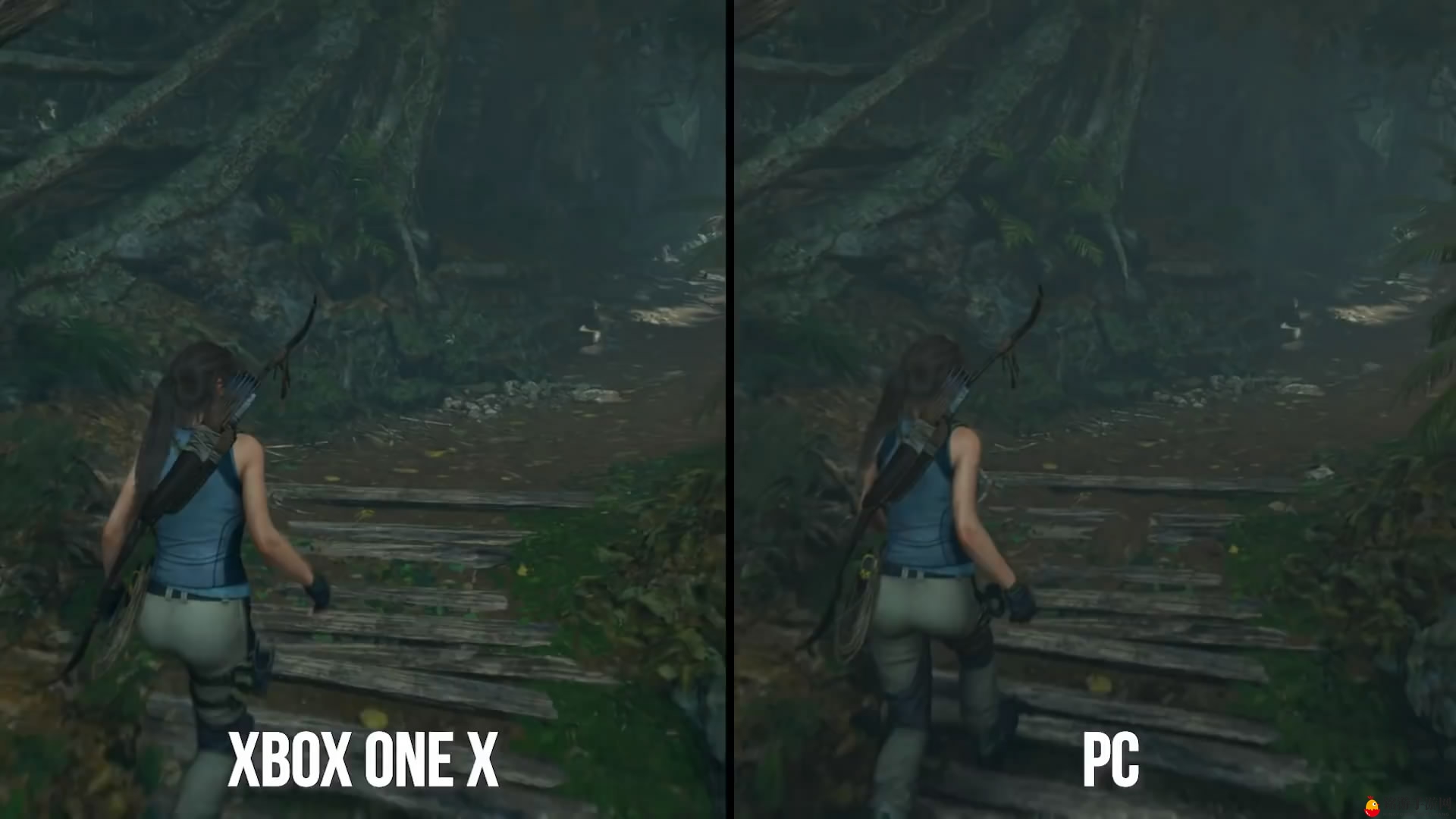 《古墓丽影：暗影》PC与XboxOneX版画面对比 PC版更棒