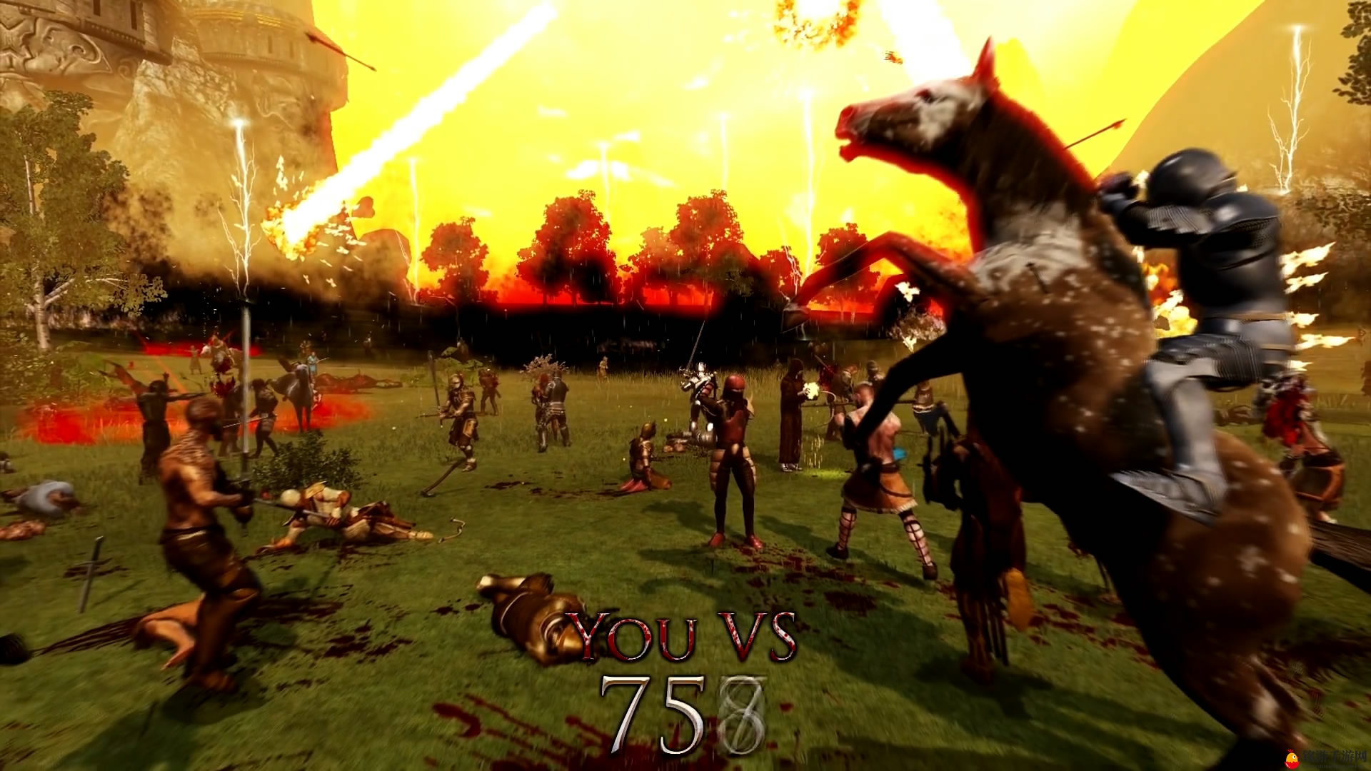 中世纪大逃杀新作《Mortal Royale》预告 千人大混战