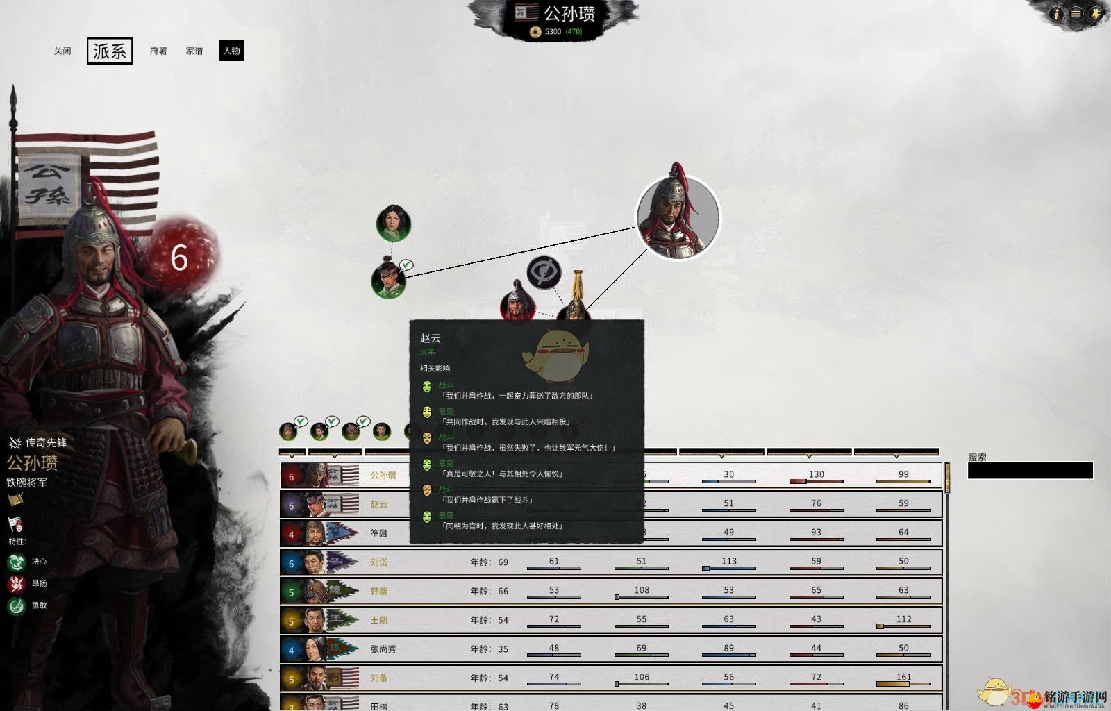 《全面战争：三国》人物界面介绍